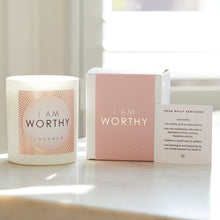 Load image into Gallery viewer, I AM WORTHY Luxury Scented Candle
